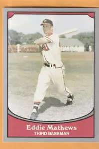 Eddie Mathews Milwaukee Braves 1990 Pacific Legends #66 Salón de la fama 11O - Imagen 1 de 2
