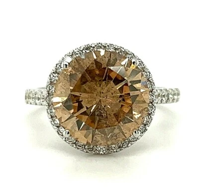 6.00ctw Round Brilliant Diamond Fancy Brown Color Natural (Watch Video) - Image 1 of 4