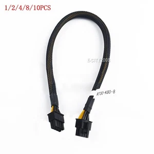 Lot PCIE GPU 8Pin to 8P Power Cable For DELL R730 to Nvidia K80/M40/M60/P40/P100 - Picture 1 of 24