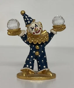 Spoontiques Pewter Juggling Clown with Swarovski Crystal Balls #C/M447 - Picture 1 of 4