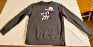 Vintage Zara Looney Toons Kids Long Sleeve Sweat Shirt Size 11-12 - Picture 1 of 14