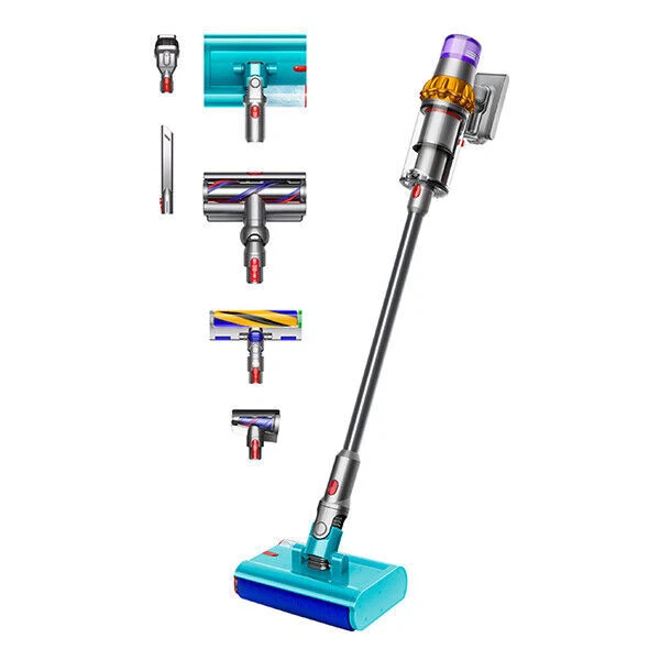 Dyson V15s Detect Submarine Akku-Staubsauger - Nickel Satin Gelb/Glanz Nickel