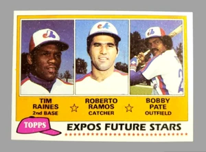 1981 Topps EXPOS FUTURE STARS Baseball #479 TIM RAINES ROBERTO RAMOS  BOBBY PATE - Picture 1 of 9