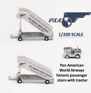 HERPA 571906 1/200, Pan American World Airways historic passenger stairs-tractor - Picture 1 of 9