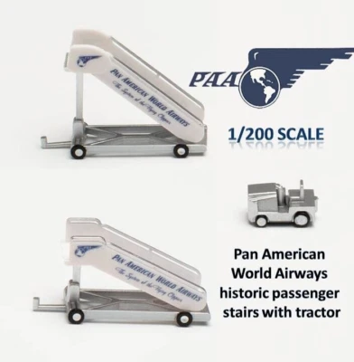 HERPA 571906 1/200, Pan American World Airways historic passenger stairs-tractor - Image 1 of 4