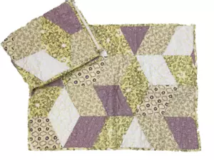 Country Living pillowcases quilted 20 x 26 standard yellow floral cotton - Picture 1 of 6