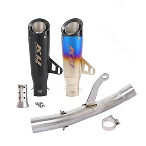 For Triumph Speed Triple 1200RS 1200RR 2022-2024 Exhaust Mid Pipe 51MM Mufflers - Picture 1 of 12