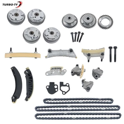 Timing Chain Kit + 4 VVT Int&Exh Cam Phaser 12633452 For Buick Enclave 2008-2016 - Image 1 of 4