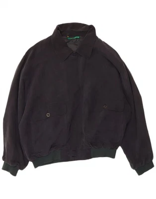 Chaqueta de bombardero holgada CANDA para hombre EU 48/50 mediana azul marino seda AN02 Foto 1 de 3