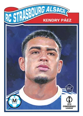 Kendry Paez 2025 Topps UCC Living Set #832 Strasbourg Alsace RC Presale - Image 1 of 2