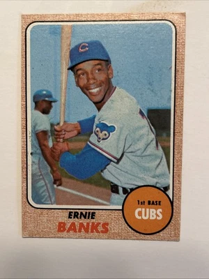 1968 Topps - Ernie Banks #355 manchas de goma Foto 1 de 3