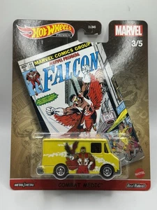 Hot Wheels Premium Marvel Falcon Combat Medic - Diecast Car Real Riders - Picture 1 of 5