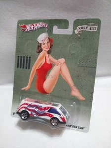 Hot Wheels Premium Nose Art - American Beauty Dream Van XGW Nostalgia Series - Picture 1 of 6
