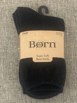 Born Women’s Super Soft Boot Socks 3 pair Size 4-10 - Image 1 of 4