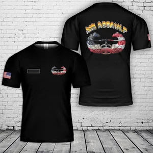Camicia 3D personalizzata nome US Army Air Assault Badge bandiera USA taglia intera S-5XL - Foto 1 di 2