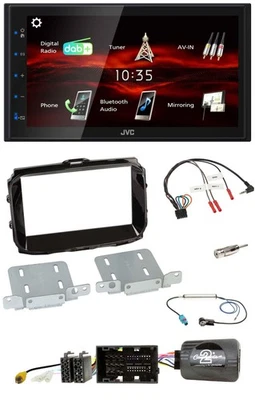JVC USB Bluetooth Lenkrad DAB 2DIN Autoradio für Alfa Giulietta 2014-2021 piano - Bild 1 von 4