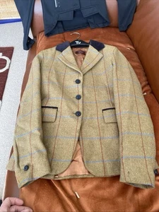 Foxley Mustard - Bright Blue/red Wool Showing Jacket Candy Collections 28" - Bild 1 von 21