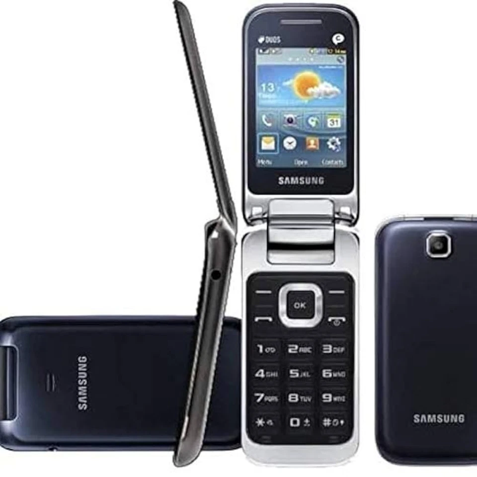 Brand New Samsung GT-C3592 Flip Mobile Phone Unlocked -Black   Dual Sim unlocked - Image 1 of 2