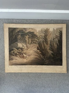 Oriental Field Sports Henri Merke Aquatint Hand Colour Tiger Hunting Howitt Thom - Picture 1 of 12