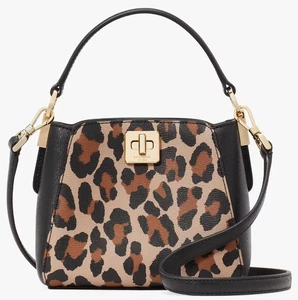 Kate Spade Phoebe Mini Crossbody Leopard KJ929 NWT Cheetah Leopardo Animal Print - Picture 1 of 5