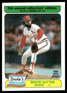 1985 Drake's Big Hitters Bruce Sutter Atlanta Braves #44 - Picture 1 of 2