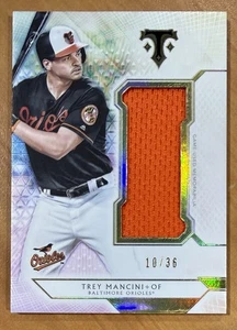 2018 Topps Triple Threads TREY MANCINI Jumbo Jersey Relic 10/36! Orioles SJR-TM3 - Bild 1 von 2