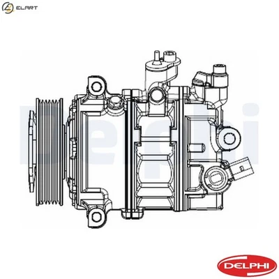 COMPRESSOR AIR CONDITIONING CS20529 FOR VW BORA/IV JETTA/VI/CLASICO CBPA 2.0L - Image 1 of 4