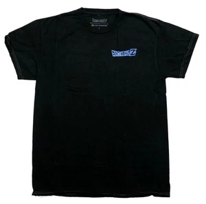 Dragon Ball Z New Adult T-Shirt - Lapel Glowing Logo Cast On Back Stone Washed - Picture 1 of 2