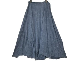 Mark and Estel Damen 100 % Baumwolle Pull-On blau Boho Maxirock Medium  - Bild 1 von 4