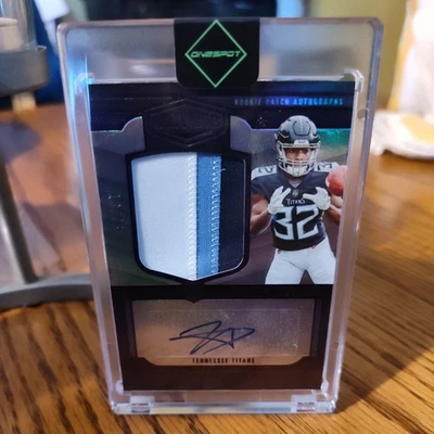 2023 PANINI PLATES & PATCHES TYJAE SPEARS ROOKIE PATCH AUTO /25 - Image 1 of 3