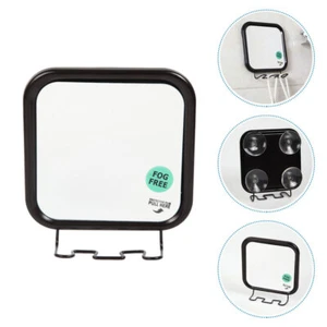 Suction Cup Wall Mirror Fogless Shower Makeup with Hook Sucker Man - Picture 1 of 12