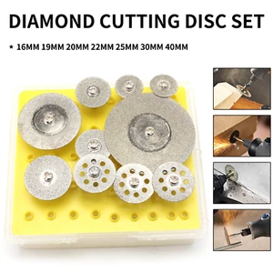 10PC Stone Glass Mini Diamond Cutting Disc Wheel Saw Blade For Drill Rotary Tool - Picture 1 of 12