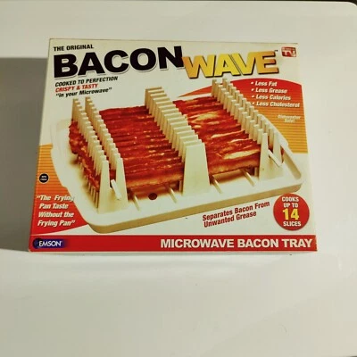 The Original Bacon Wave Microwave Bacon Tray Cooks Up to 14 Slices As Seen On TV - Image 1 of 4