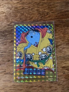 One Piece Holographic Trading Sticker Jinbe- Whole Cake Island - Picture 1 of 1