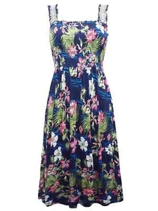 Vestido Principles Para Mujer Marina Estampado Floral Shirred Midi Talla 8,10,12,14,20 - Imagen 1 de 4