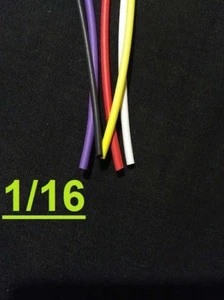1/16" pulgadas 1,6mm TELCO GROUP 1 tubo termocontraíble 2:1 poliolefina (5 PIES) - Imagen 1 de 10