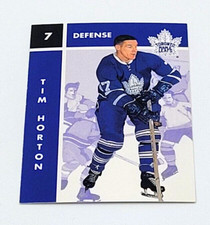 1995-96 Parkhurst Hockey 1966-67 Design Tim Horton Toronto Maple Leafs #103