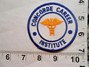  CONCORDE CAREER INSTITUTE  patch    vintage sew on with free shipping - Picture 1 of 1