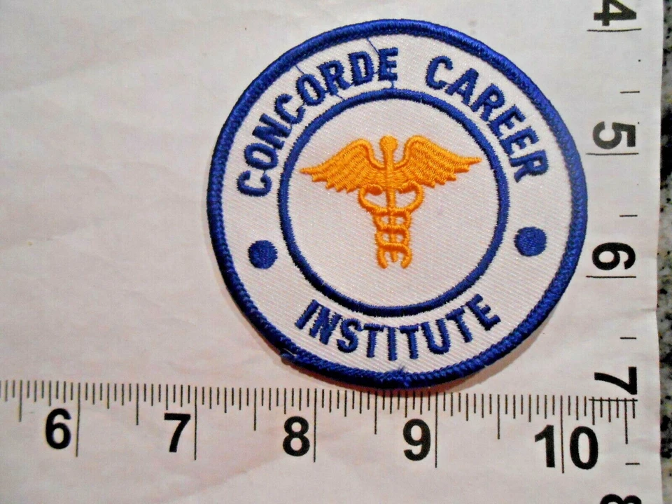  CONCORDE CAREER INSTITUTE  patch    vintage sew on with free shipping - Image 1 of 1