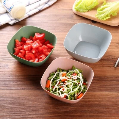 Candy Fruit Plastic Bowl Plate Color Dish 3 Food Grade Basket Snack - image 1 of 4