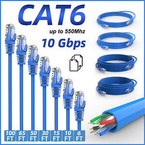Cables Beautiful Gift New 100cm Flat Cat6 Network Ethernet Patch Cable Modem Router RJ45 for LAN Network_KXL0707 Cable Length: 5m 