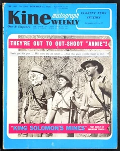 KINE WEEKLY 1950 Rio Grande, Bitter Rice, The Undefeated UK MAGAZINE - Picture 1 of 9