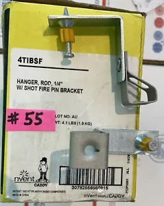 #55 ~ PK nVent Erico Caddy 4TIBSF 1/4 Zoll Stangenaufhänger Halterungen mit Schussfeuerstift NEU - Bild 1 von 2