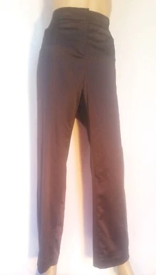 NUEVO Pantalones Marina Rinaldi Deportivos Cintura Brillante Clásicos MARRÓN PLUS Talla 16 Foto 1 de 4