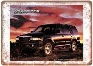 Vintage 1999 Lincoln Navigator Auto Werbung Retro Look Blechschild A4639 - Bild 1 von 2