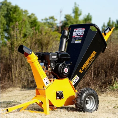 5,2KW Holzhäcksler Benzinhäcksler Benzin Häcksler Gartenhäcksler Schredder - Bild 1 von 4