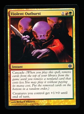 * * 1x Violent Outburst x1 * * Alara Reborn MTG NM Near Mint or Close - Image 1 of 2