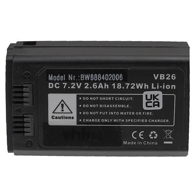 VHBW Blitzgerät Akku für Godox VB26A VB26 2600mAh 7,2V