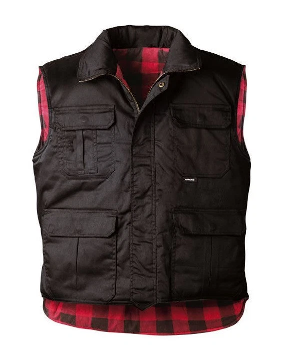 CRAFTLAND Weste Handeloh Berufsweste Winterweste Arbeitsweste Weste kariertes Futter 1866