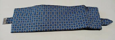 Fascia smoking Uomo Seta Fantasia Azzurro Argento - Immagine 1 di 4